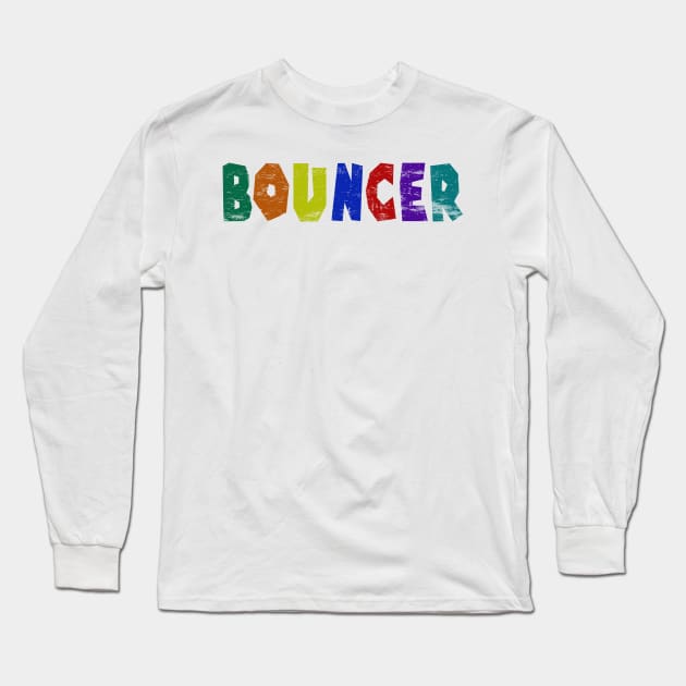 Bouncer Colour Style Long Sleeve T-Shirt by jorinde winter designs